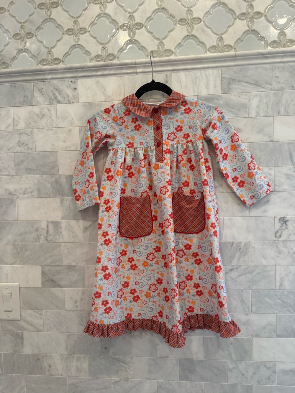 VINTAGE American Girl Bitty Baby nightgown, pajama dress for girls